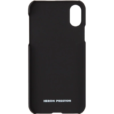 Shop Heron Preston Black Style Dots Iphone Xs Case In Black Multi