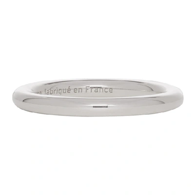 Shop Le Gramme Silver Polished Le 3 Grammes Bangle Ring