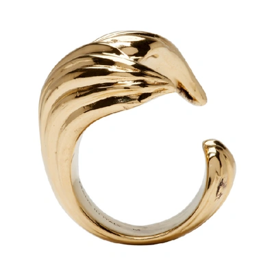 Shop Givenchy Gold Eclipse Ring In 710 Gold