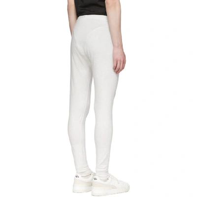 Shop Adidas Originals By Alexander Wang Grey Graphic 80s Leggings In Ltgrey