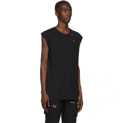 Shop Off-white Black And Silver Unfinished Tank In Blk Sil