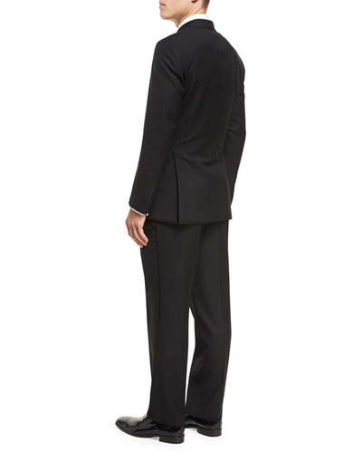 Shop Brioni Two-piece Wool Tuxedo Suit In Black