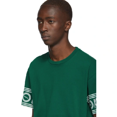 Shop Kenzo Green Logo T-shirt In 53 Pine