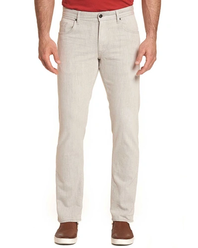 Shop Robert Graham Men's Duvall 5-pocket Straight-leg Pants In Light Brown