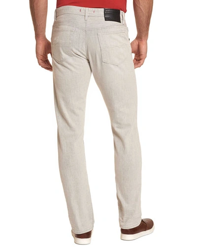 Shop Robert Graham Men's Duvall 5-pocket Straight-leg Pants In Light Brown