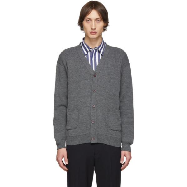 Comme Des Garcons Homme Deux Comme Des Garcons Homme Deux Grey Lochovan Of Scotland Cardigan In 3 Grey Modesens