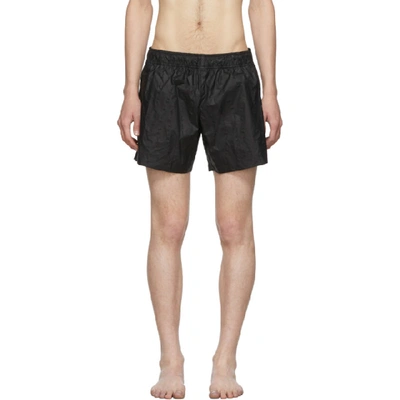 Shop Off-white Black Arrows Swim Shorts In Blk No Col