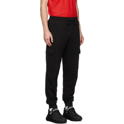 Shop Burberry Black Anton Lounge Pants