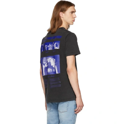 Shop Off-white Black And Blue Hardcore Caravaggio Slim T-shirt In 1030 Blkblu