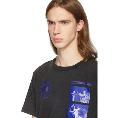 Shop Off-white Black And Blue Hardcore Caravaggio Slim T-shirt In 1030 Blkblu