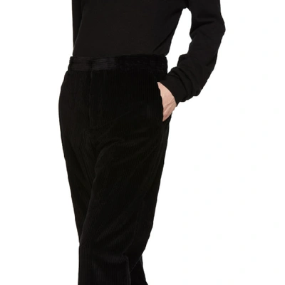Shop Joseph Black Jumbo Ernest Corduroy Trousers In 0010 Black