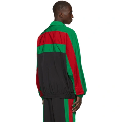 Shop Gucci Black Oversized Waterproof Jacket In 1060 Black