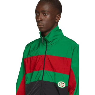 Shop Gucci Black Oversized Waterproof Jacket In 1060 Black
