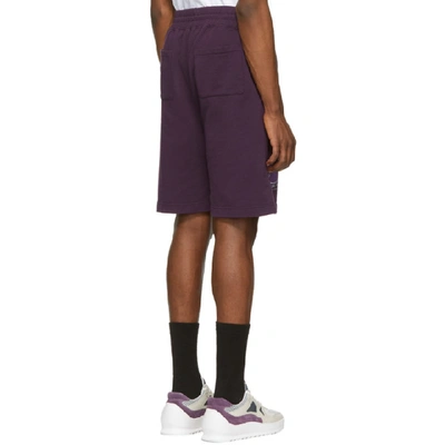 Shop Filling Pieces Purple Planet Shorts In Concrdgrape