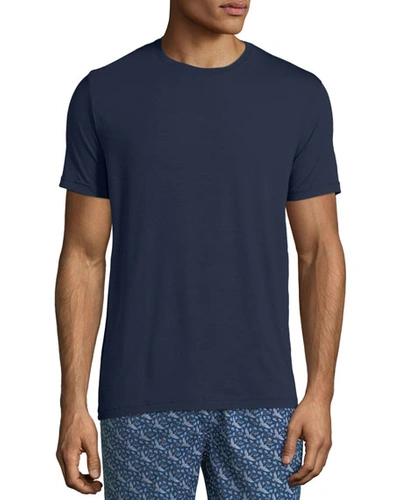 Shop Derek Rose Basel 1 Jersey T-shirt, Navy