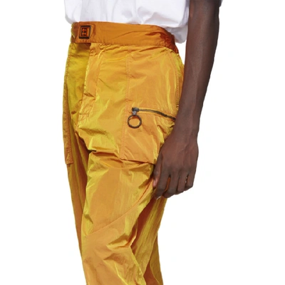 Shop Off-white Orange Nylon Track Pants In 1900 Orgno