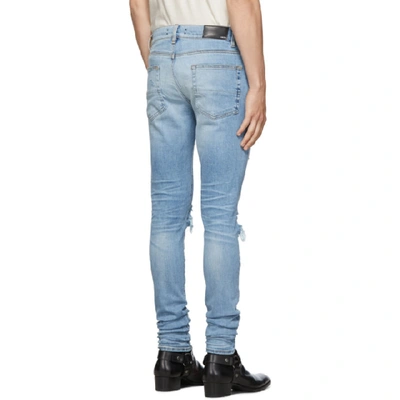 Shop Amiri Blue Thrasher Jeans In Rsb Rosebow