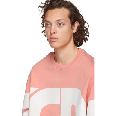 Shop Gcds Pink Huge Logo Sweatshirt