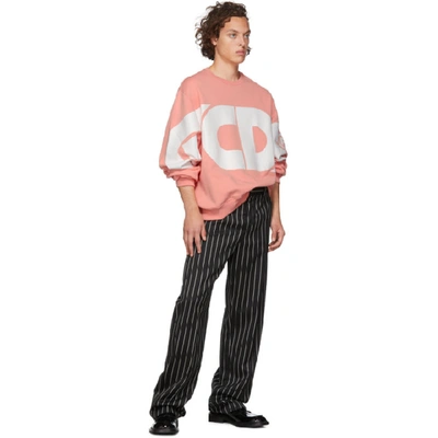 Shop Gcds Pink Huge Logo Sweatshirt