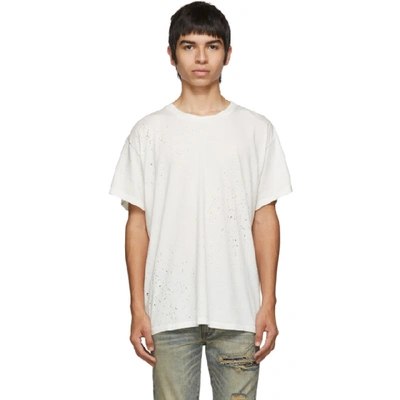 Shop Amiri White Shotgun T-shirt In Marshmallow