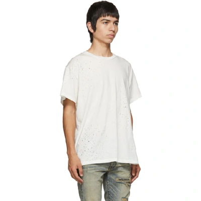 Shop Amiri White Shotgun T-shirt In Marshmallow