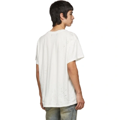 Shop Amiri White Shotgun T-shirt In Marshmallow