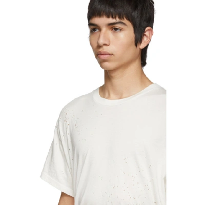 Shop Amiri White Shotgun T-shirt In Marshmallow