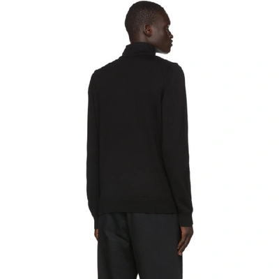 Shop Moncler Black Maglione Tricot Ciclista Sweater In 999 Black