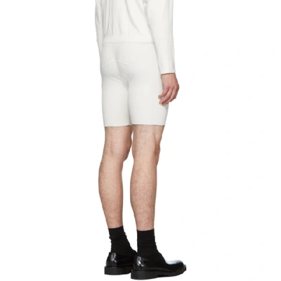 Shop Judy Turner White Knit Biker Shorts