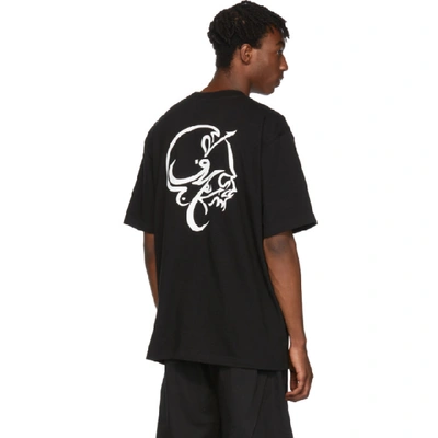 Shop D.gnak By Kang.d Black Skull Print T-shirt