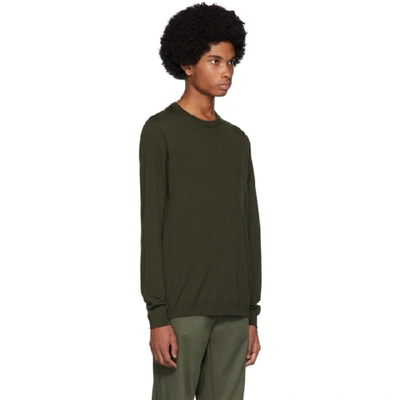Shop Norse Projects Green Merino Sigfred Sweater In 8109 Beec