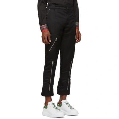 Shop Alexander Mcqueen Black Punk Trousers In 1000 Black