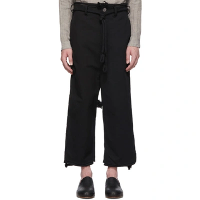 Shop Toogood Black The Sculptor Trousers In Flint