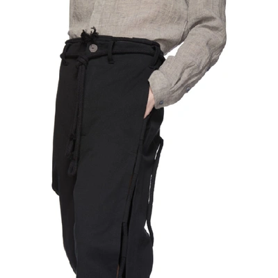 Shop Toogood Black The Sculptor Trousers In Flint