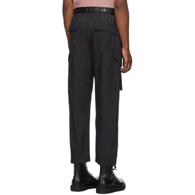 Shop Ksubi Black Downtown Cargo Pants In 1 Black