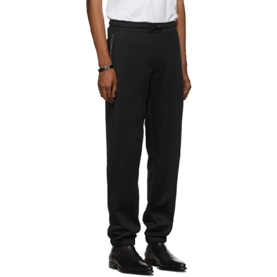 Shop Givenchy Black Pique Lounge Pants In 001 Black