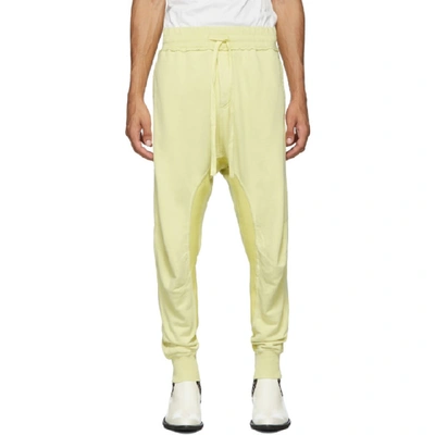 Shop Haider Ackermann Yellow Perth Moonshape Lounge Pants In Perth Yello