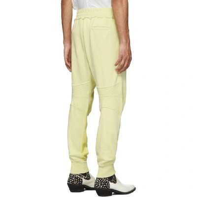 Shop Haider Ackermann Yellow Perth Moonshape Lounge Pants In Perth Yello