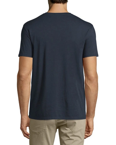Vince Men's Pima Cotton V-neck Tshirt In Coastal