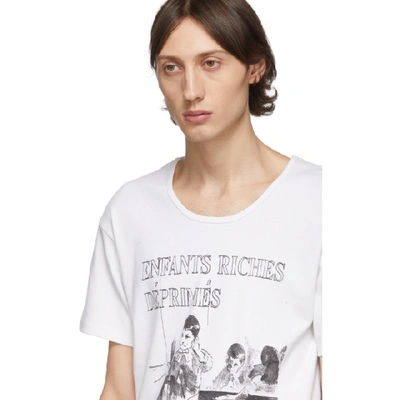 Shop Enfants Riches Deprimes White Deaf Child T-shirt In Whiteblack