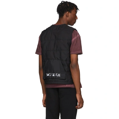 Shop Heron Preston Black Multipocket Fire Vest In 1088 Blkwht