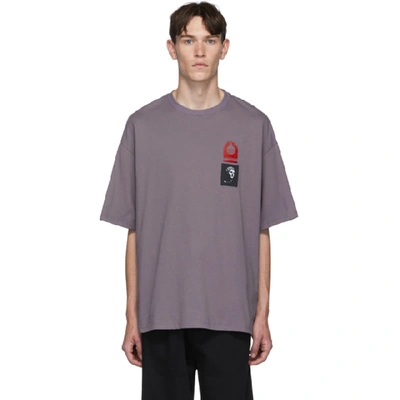 Shop Lanvin Purple Patches T-shirt In 761 Lilac