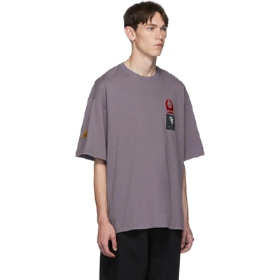 Shop Lanvin Purple Patches T-shirt In 761 Lilac
