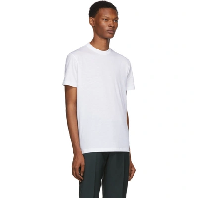 Shop Prada Three-pack White Jersey T-shirt