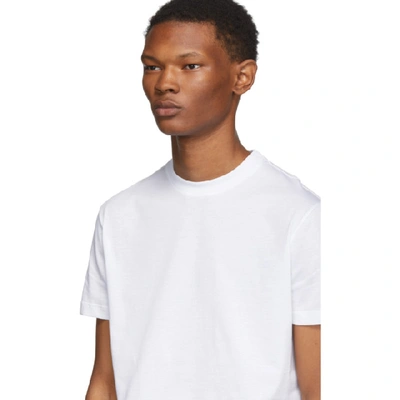 Shop Prada Three-pack White Jersey T-shirt