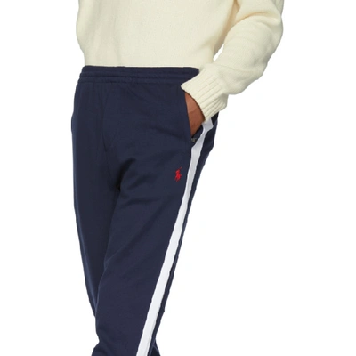 Shop Polo Ralph Lauren Navy Interlock Lounge Pants