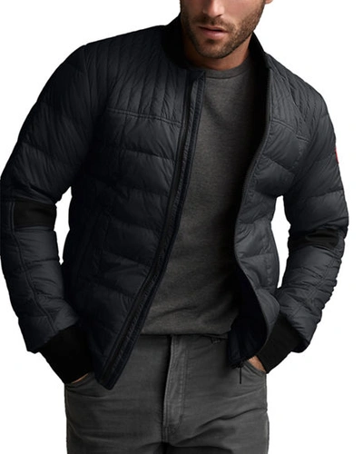 Shop Canada Goose Men's Dunham Quilted Zip-front Jacket In Black