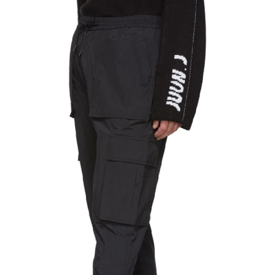 Shop Juunj Juun.j Black Nylon Tapered Cargo Pants In 5 Black
