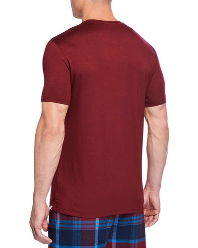 Shop Derek Rose Men's Basel 7 Jersey T-shirt In Dark Red