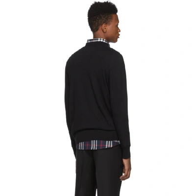 Shop Burberry Black Monogram Collins Sweater